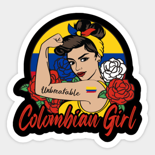 Colombian Girl Sticker